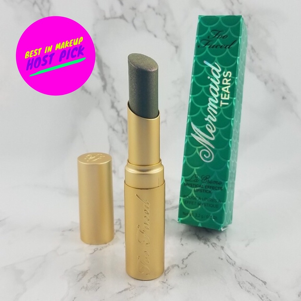 🆕Too Faced Mermaid Tears La Creme Lipstick